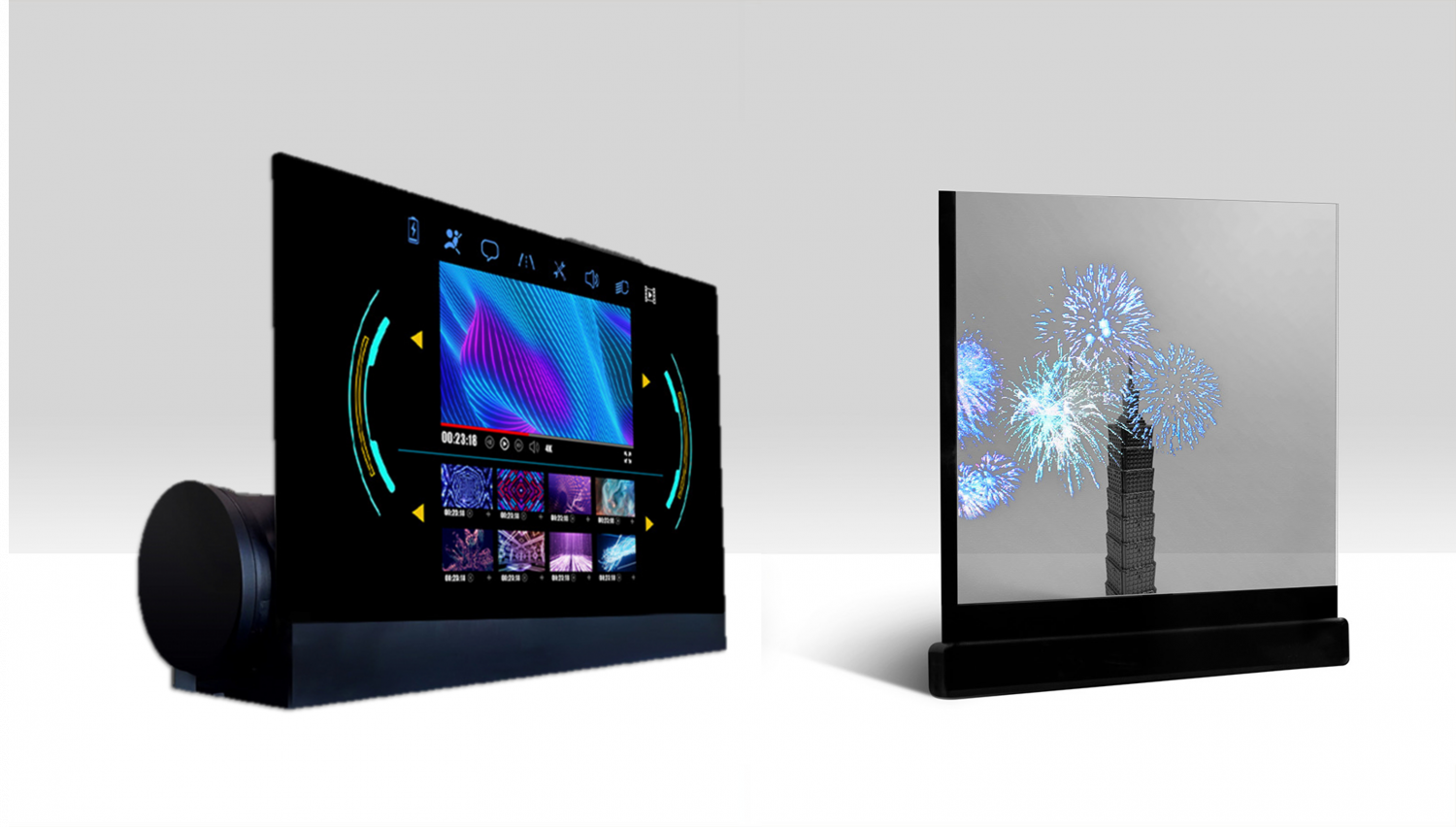 可卷式、折迭性、高透明